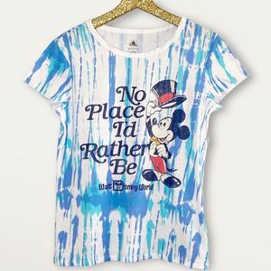 New Disney Parks Womens Shirt Retro Tie Dye Mickey Walt Disney World Y2K Medium